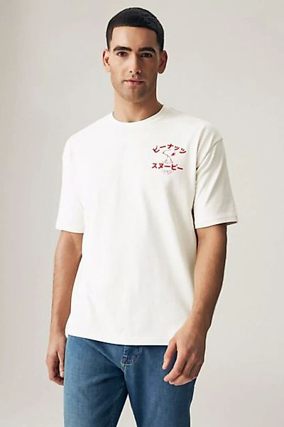 Next T-Shirt Lizenziertes Relaxed Fit T-Shirt, schwerer Stoff (1-tlg) günstig online kaufen