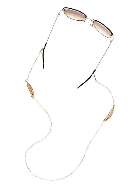 LASCANA Brillenkette Zartes Brillenband mit Federornament, günstig online kaufen