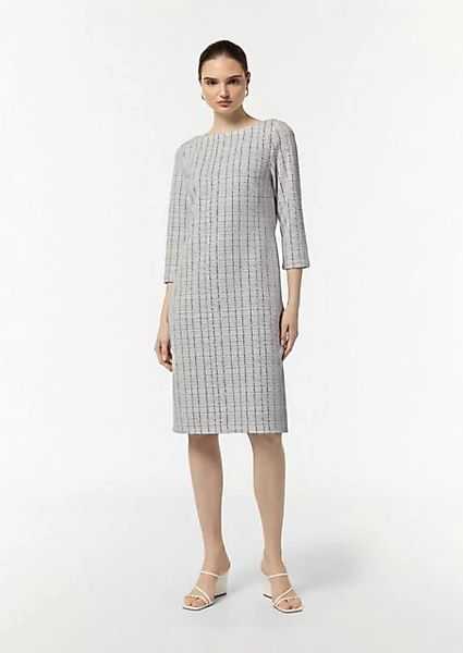 Comma Maxikleid Tweedkleid mit 3/4-Arm günstig online kaufen