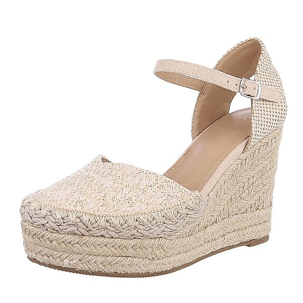 Ital-Design Moderne Espadrilles mit Keilabsatz für günstig online kaufen