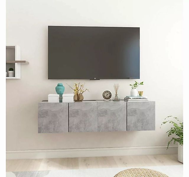 furnicato TV-Schrank TV-Hängeschränke 2 Stk. Betongrau 60x30x30 cm günstig online kaufen