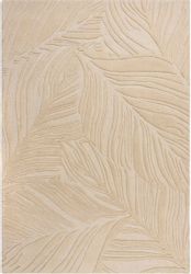 FLAIR RUGS Wollteppich "LINO LEAF" rechteckig 10 mm Höhe Hoch-Tief Effekt günstig online kaufen