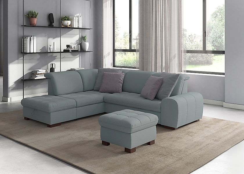 sit&more Ecksofa Luxor L-Form, wahlweise mit Bettfunktion, Stauraum und Kop günstig online kaufen