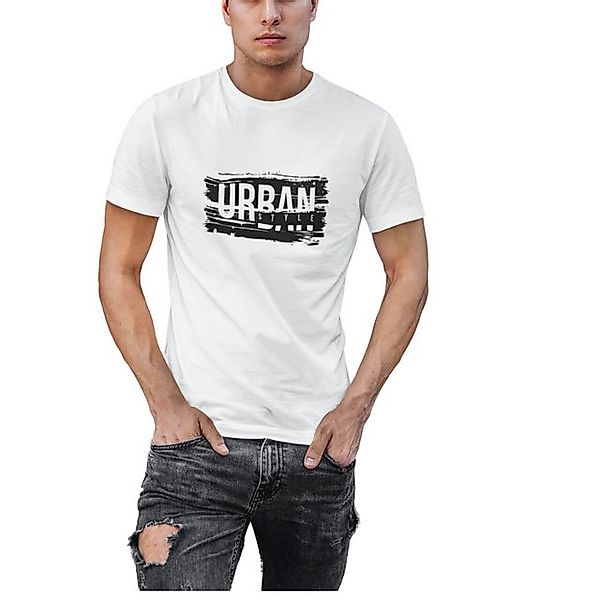 Makenjo T-Shirt Herren mit "Urban Style" Print – 100 % Baumwolle, Streetwea günstig online kaufen