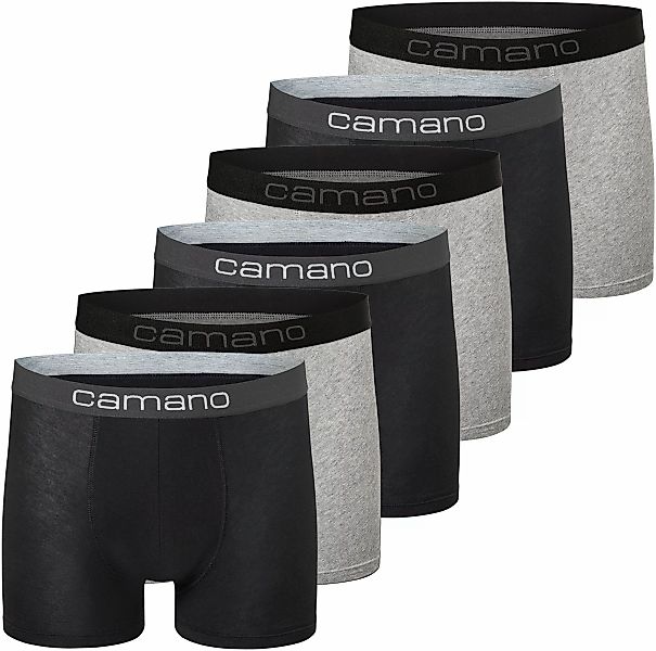 Camano Boxershorts "comfort", (6er Pack), mit Stretch-Logobund günstig online kaufen