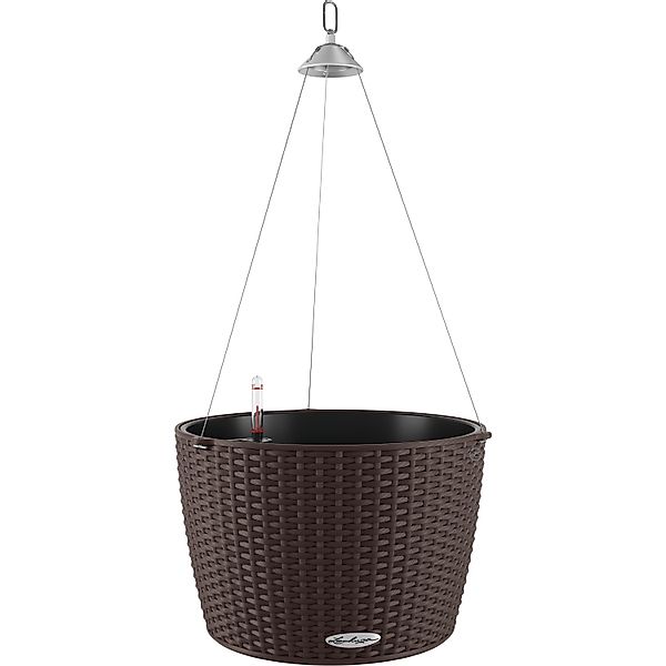 Lechuza Hängeampel Nindo Cottage 35 Mokka Ø 35 cm integr. Erdbewässerungssy günstig online kaufen