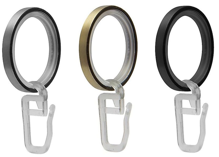 Garduna Gardinenring FLACHRINGE, Set, mit Gleiteinlage, ø16mm und ø20mm Gar günstig online kaufen