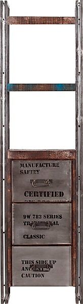 Gutmann Factory Regal »Titan« moderne Kombination aus Metall und Massivholz günstig online kaufen