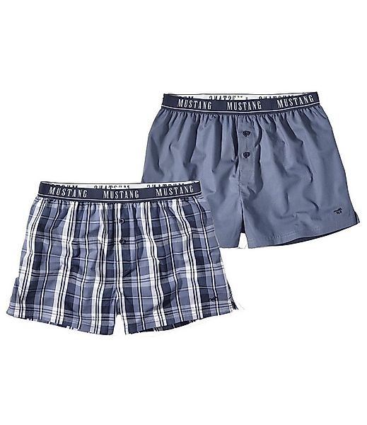 MUSTANG Boxershorts Freddy Unterhose Unterwäsche (Spar-Set, 2-St) Bequem & günstig online kaufen