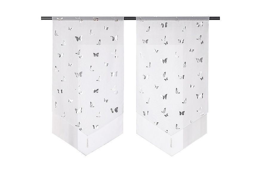 Joyswahl Scheibengardine Daria (1 St), Stangendurchzug, transparent, mit gl günstig online kaufen