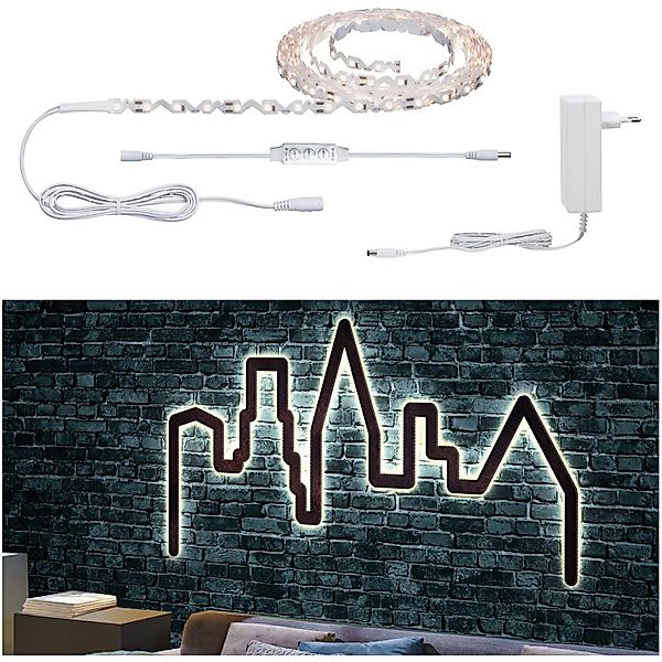 Paulmann "FlexLED LED Strip 3D 5m beschichtet 10,5W 320lm/m 60 LEDs/m 3000K günstig online kaufen