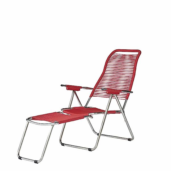 Fiam Gartensessel Spaghetti aus Aluminium, Rot günstig online kaufen
