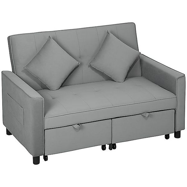 HOMCOM Schlafsofa 4-in-1 Sofa, Verstellbare Couch, günstig online kaufen