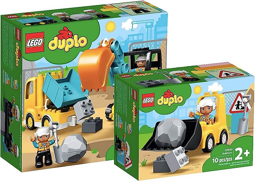 LEGO® LEGO® Duplo 10931 Bagger und Laster + Duplo 10930 Radlader Spielbaust günstig online kaufen