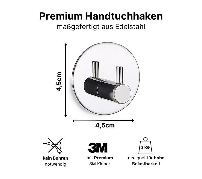 LIVINA HOME Handtuchhaken Haken selbstklebend Bad und Küche, Handtuchhalter günstig online kaufen