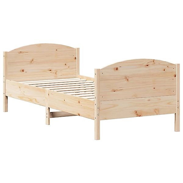 vidaXL Massivholzbett ohne Matratze 75x190 cm Kiefernholz 842574 günstig online kaufen