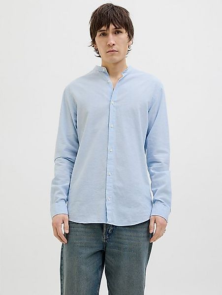 Jack & Jones Langarmhemd JJEBREEZE BAND SHIRT LS SN mit Bandkragen günstig online kaufen