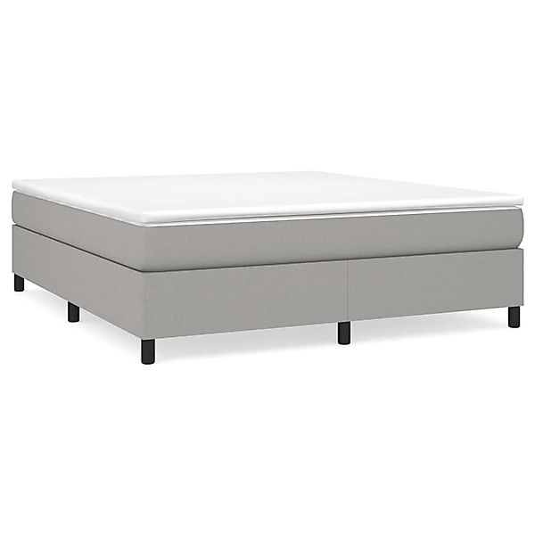 vidaXL Boxspringbett mit Matratze Hellgrau 160x200 cm Stoff1398197 günstig online kaufen