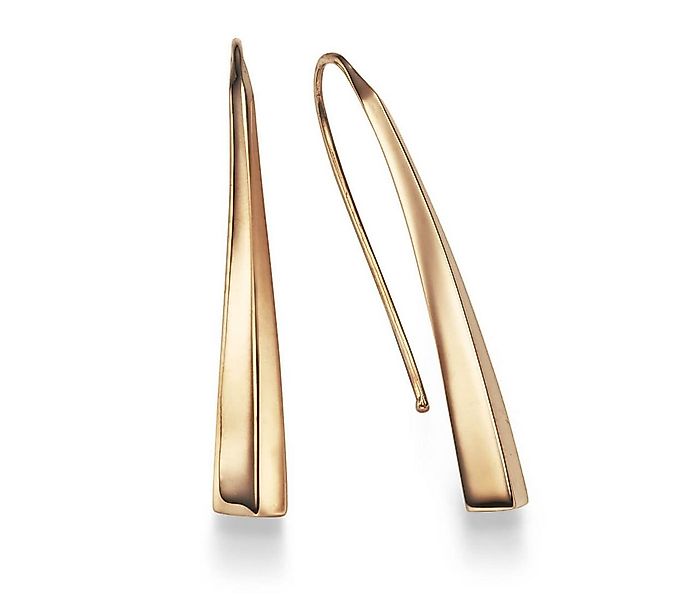 Schmuck Krone Paar Ohrhänger Paar moderne Ohrhänger 43x6mm aus 585 Rotgold, günstig online kaufen