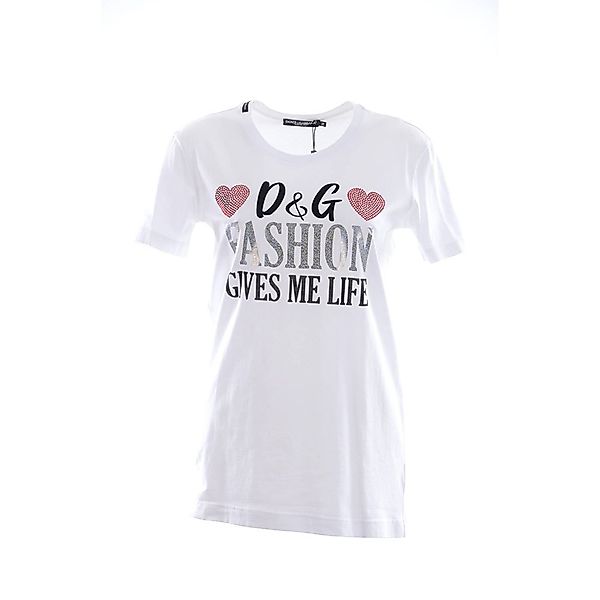 Dolce & Gabbana 737256 Kurzarm Rundhalsausschnitt T-shirt 40 White günstig online kaufen