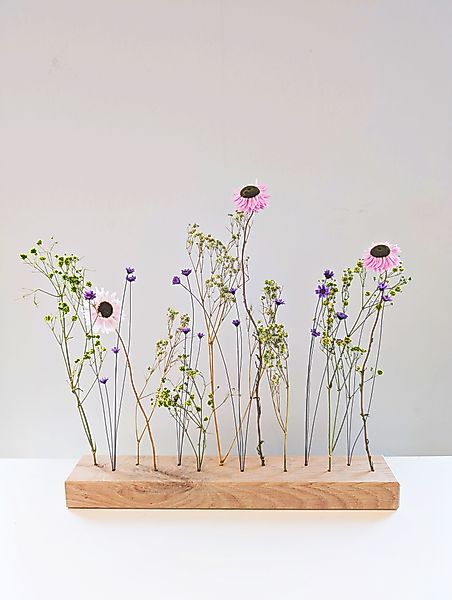 Trockenblume FlowerBar "Fliederleicht", Holzleiste mit Trockenblumen günstig online kaufen