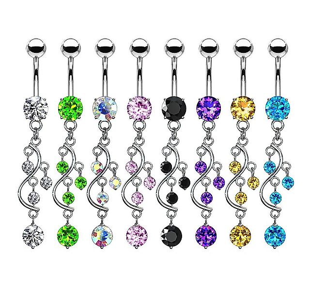 Taffstyle Bauchnabelpiercing Bauchnabelpiercing Banane Wein Anhänger Krista günstig online kaufen