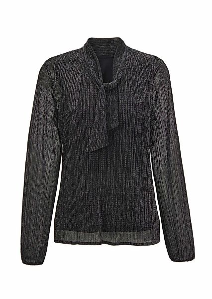 GOLDNER Schluppenbluse "Kurzgröße Schluppenbluse aus schimmernder Plisseewa günstig online kaufen