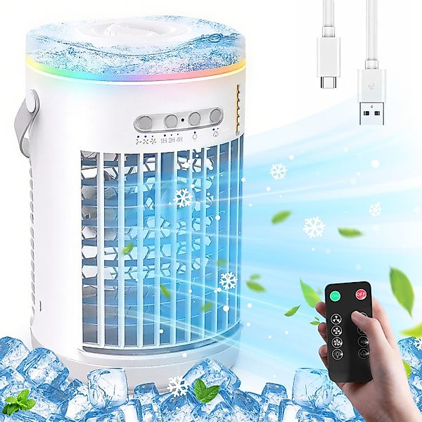 RWEUOQ Ventilatorkombigerät Tragbarer Luftkühler Klimaanlage Luftbefeuchter günstig online kaufen