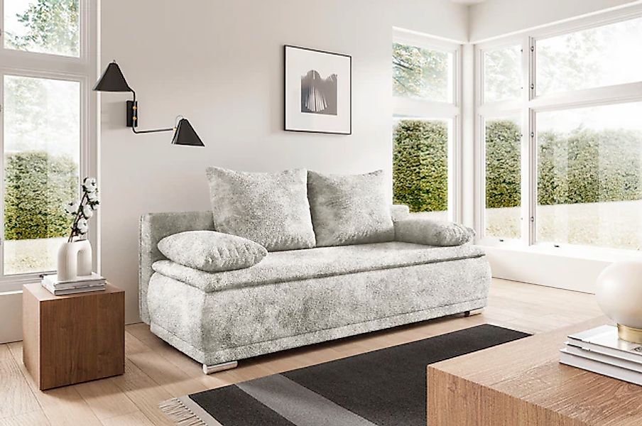 WERK2 Schlafsofa "Biggi komfortabel & elegant, Schlaffunktion, Bettkasten, günstig online kaufen