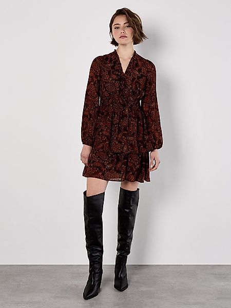 Apricot Minikleid Druckkleid, mit Batik-Paisley-Muster günstig online kaufen