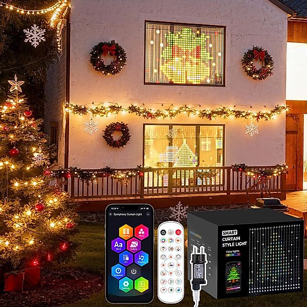 XERSEK Lichtervorhang LED Vorhanglichter Lichterkette, DIY günstig online kaufen