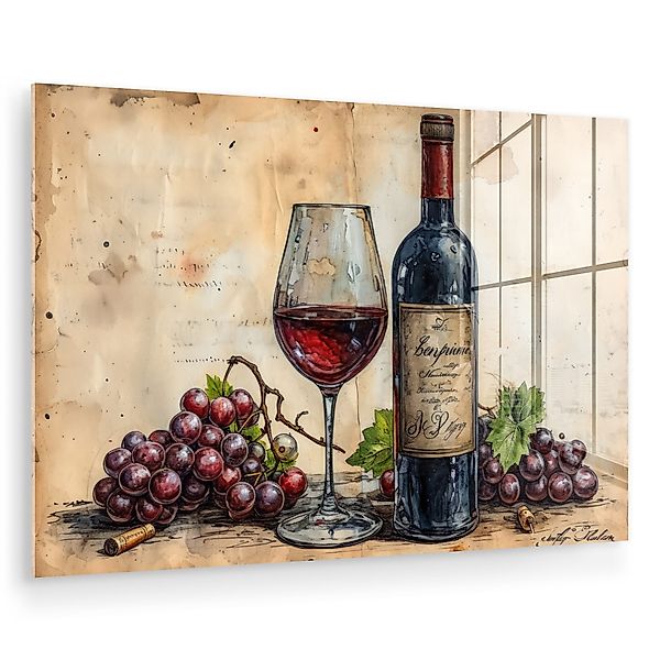MuchoWow Acrylglasbild Wein - Trauben - günstig online kaufen
