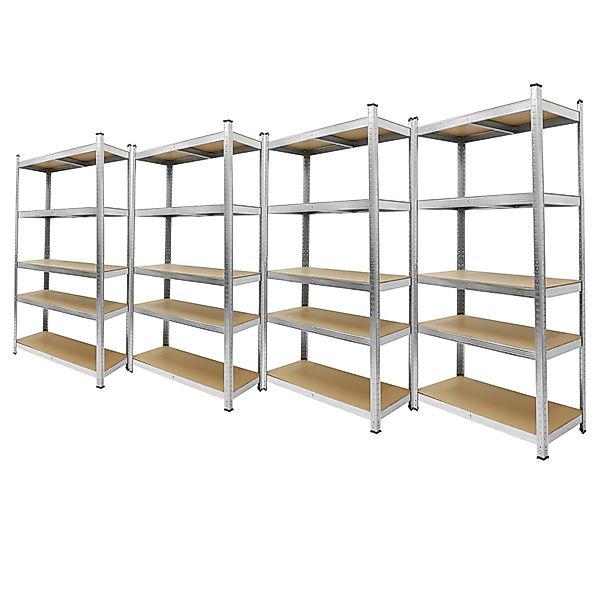ECD Germany 4 Stück Werkstattregal Schwerlastregal 180x90x40 cm Metall Verz günstig online kaufen