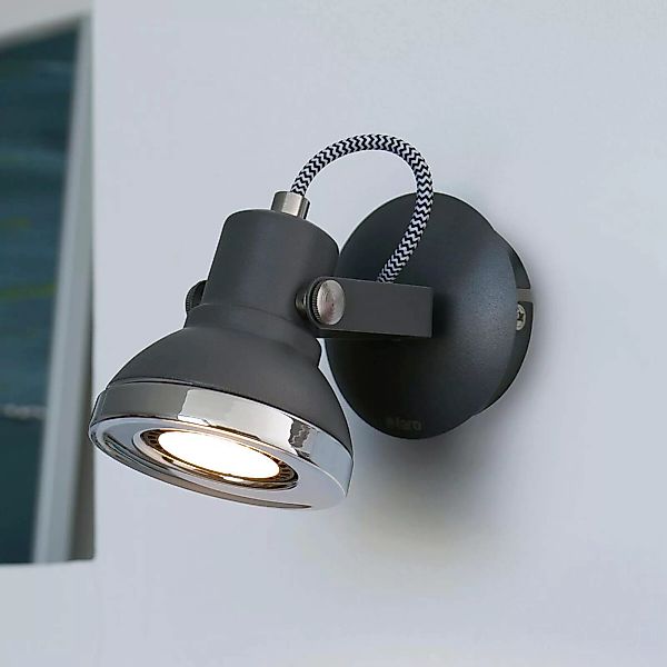 Ring - einflammiger LED-Wandstrahler in Dunkelgrau günstig online kaufen