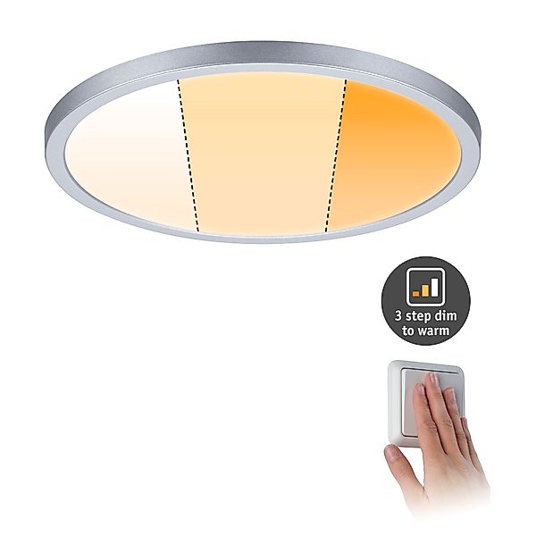 Paulmann "VariFit LED Einbaupanel Dim to Warm Areo IP44 rund 230mm 16W 1400 günstig online kaufen