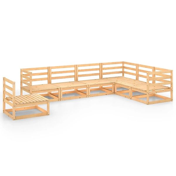 vidaXL 7-tlg Garten-Lounge-Set Massivholz Kiefer Modell 104 günstig online kaufen