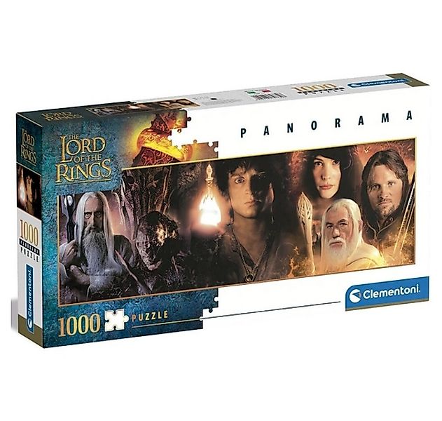 Clementoni® Puzzle Herr der Ringe - Panorama 1000 Teile Puzzle, Puzzleteile günstig online kaufen
