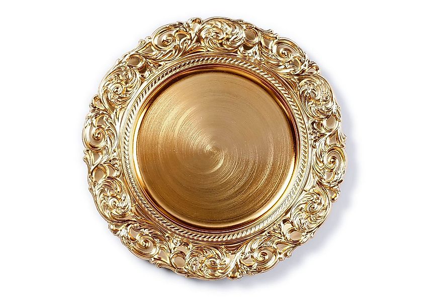 MAGIC by Inge Dekoteller, Dekoteller Kunststoff mit Ornamenten am Rand 33cm günstig online kaufen