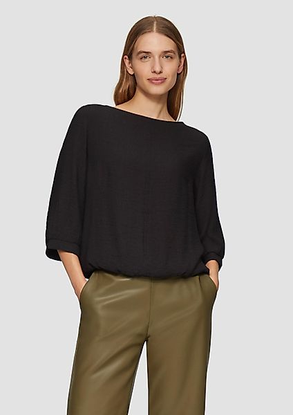 s.Oliver 3/4-Arm-Shirt T-Shirt Fabricmix-Shirt im Relaxed günstig online kaufen