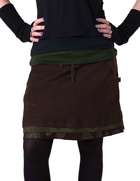 Vishes Minirock Warmer Lagenlook Fleece Rock zum Binden Cacheur, Casual, Hi günstig online kaufen