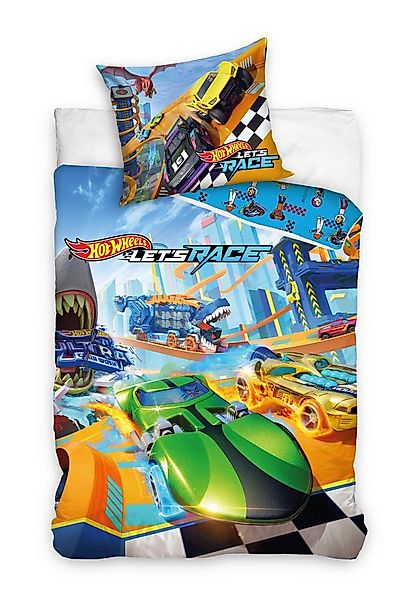Mattel® Bettwäsche Hot Wheels Kinderbettwäsche 140 x 200 cm günstig online kaufen