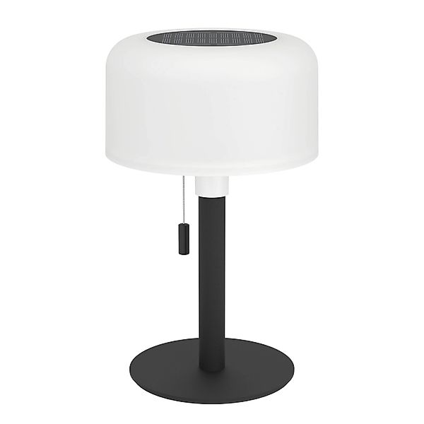 EGLO Solar-LED-RGBW-Tischleuchte MONTAPALMA Weiß-Schw. rund m. Zugschalter günstig online kaufen