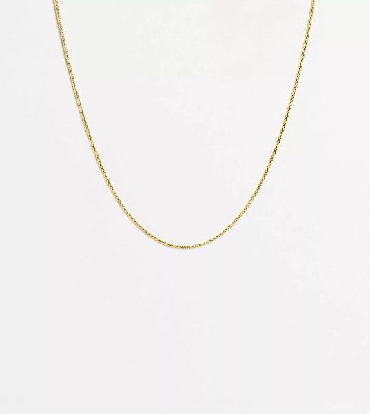 Kingsley Ryan – Röhrchen-Halskette aus vergoldetem Sterlingsilber-Goldfarbe günstig online kaufen