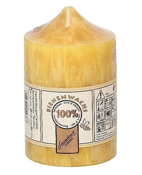 Steinhart Kerzen Bienenwachskerze 100% Bienenwachs Stumpenkerze "Struktur" günstig online kaufen