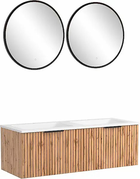 welltime Badmöbel-Set »Welltime, Carlton Waschtisch-Set, 80 oder 120 cm, ge günstig online kaufen