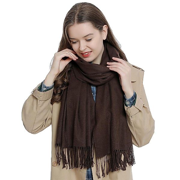 Schal Damen Schal einfarbig 185 x 65 cm, (1-St), Damenschal, kuschlig weich günstig online kaufen