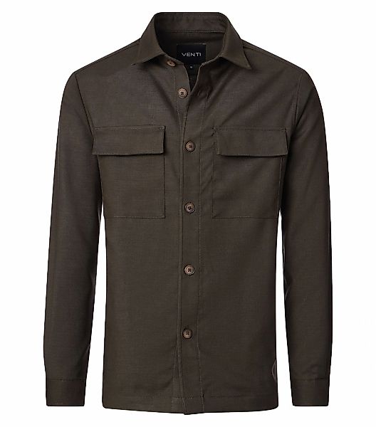 VENTI Langarmhemd "VENTI Hemdjacke uni" günstig online kaufen