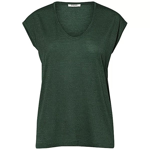 Pieces Billo Kurzärmliges T-shirt Mit Lurexstreifen XS Duffel Bag / Detail günstig online kaufen