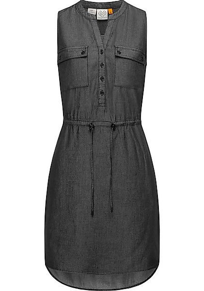 Ragwear Shirtkleid Roisin Denim stylisches Sommerkleid mit Bindeband günstig online kaufen