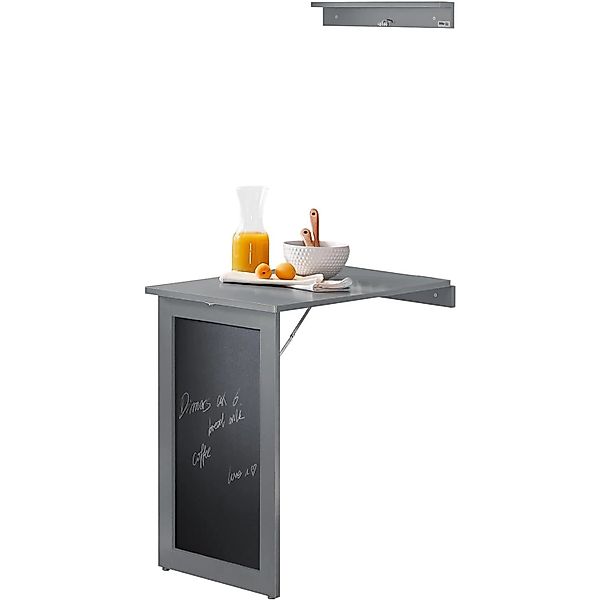 SoBuy Wandtisch mit Tafel Klapptisch Esstisch Küchentisch Memoboard FWT20-H günstig online kaufen